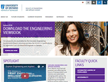 Tablet Screenshot of engineering.uoit.ca