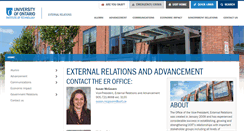Desktop Screenshot of externalrelations.uoit.ca
